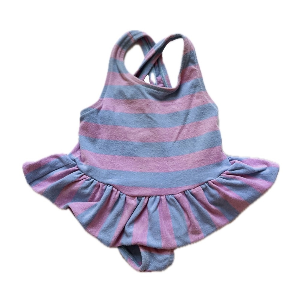 Wibbies Striped Bathing Suit - sz 18 mo